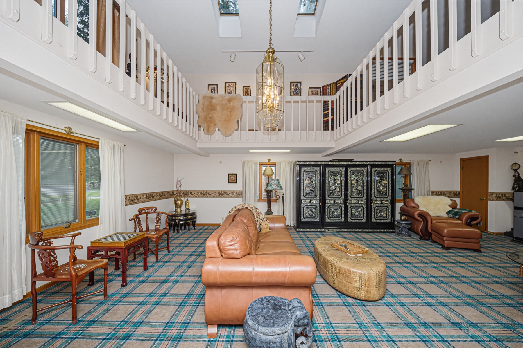 Two-story family room