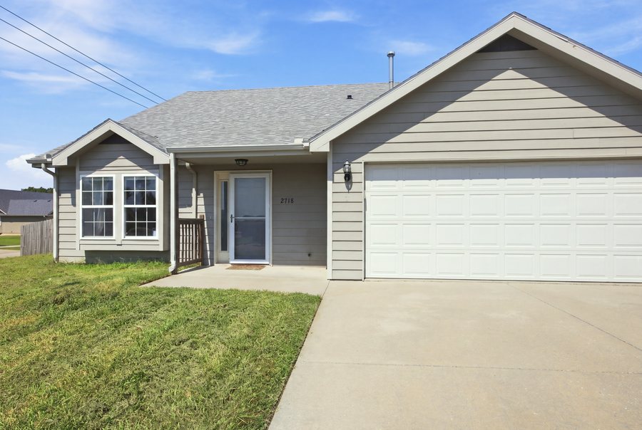 Front entry and garage